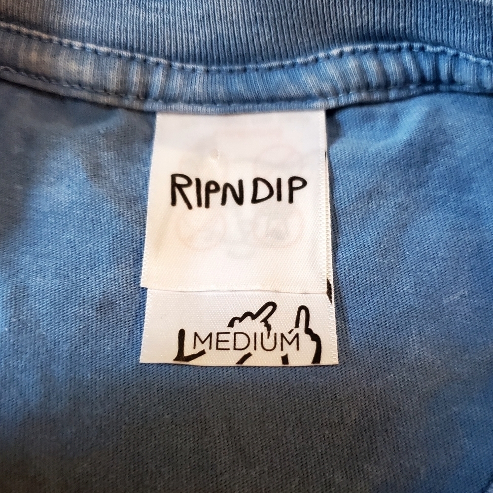 Ripndip Blue Cat Graphic Tee Size Medium Rip N Dip - Picture 5 of 6